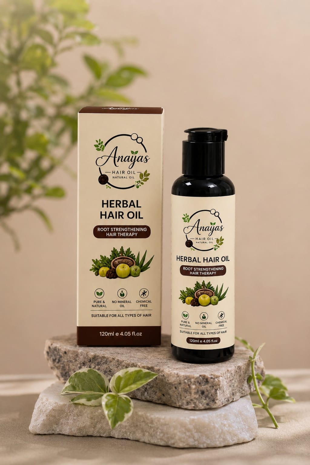 Anaya's Herbal Hair Oil – Root Strengthening Hair Therapy | 120ml