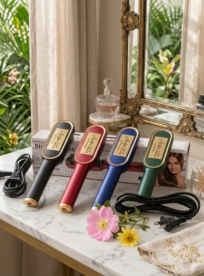 Anaya's Hair Straightening Brush – Fast & Easy Hair Styling Comb